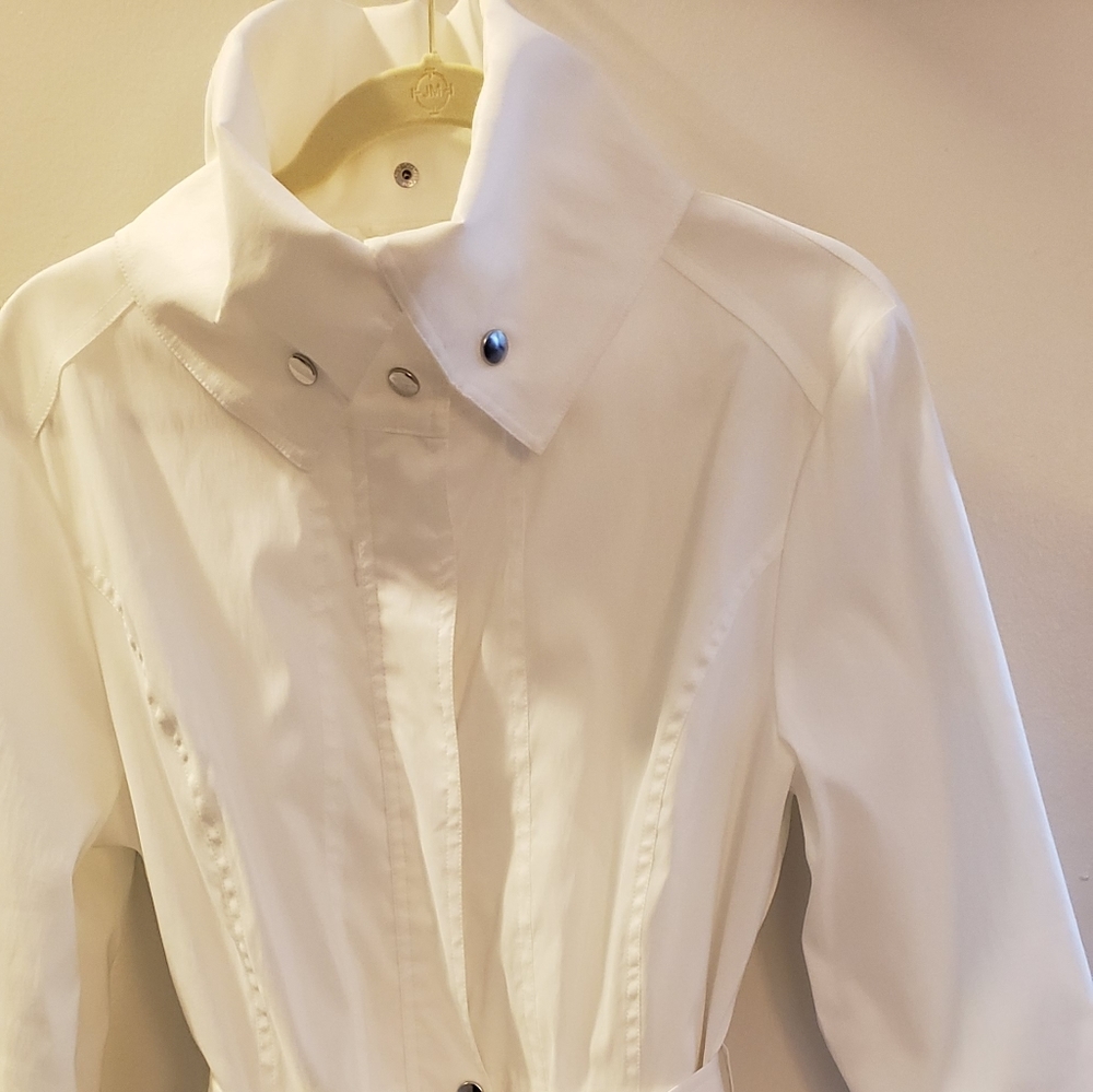 Beautiful stylish white dress jacket